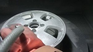 пескоструй металлической дробью.