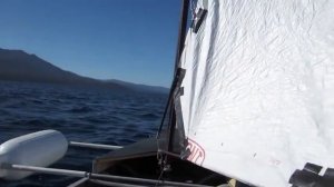 Testing CANOE SAIL/ROW RIG on Lake Tahoe, CA - SAIL ROW CAMP CANOE vLog10