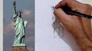 How To Draw Statue Of Liberty USA Step by Step Drawing | Part 10 | Asad Afridi Arts