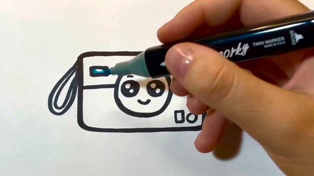 Как нарисовать фотоаппарат смотреть онлайн