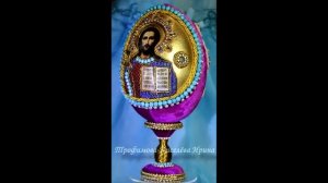 Пасхальное яйцо с иконой