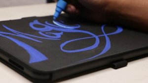 I customized my new iPad case with posca markers |  hand lettering graphic design