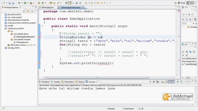 המחלקות StringBuffer ו-StringBuilder смотреть онлайн
