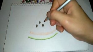 Как нарисовать АРБУЗ / How to draw a watermelon