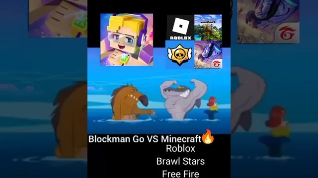 Blockmango Vs Minecraft Free Fire Brawl Stars Roblox #shorts #blockmango #freefire #minecraft