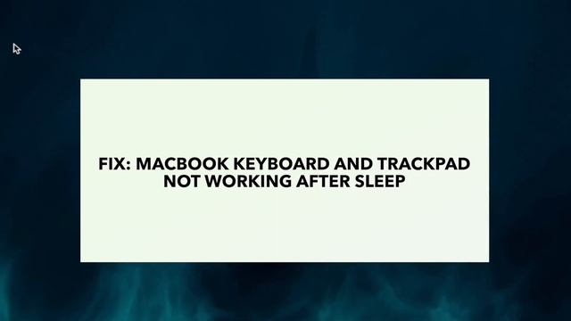 Easy Fix: MacBook Pro Keyboard & Trackpad Not Working - Guide смотреть онлайн