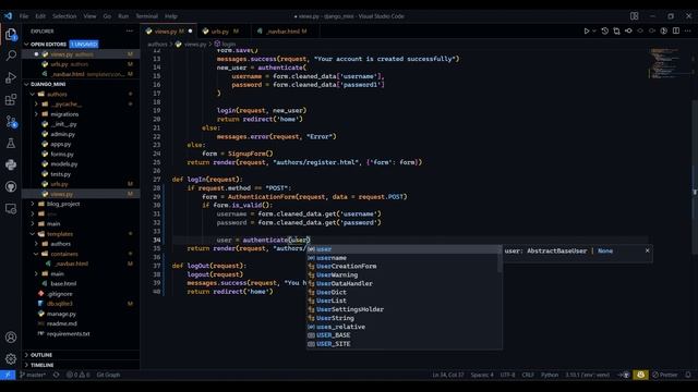 Login user method 1 | Django | Python