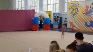 Участие в открытом турнире по художественной гимнастике
