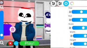 How to make dust sans in robloxian highschool (roblox)