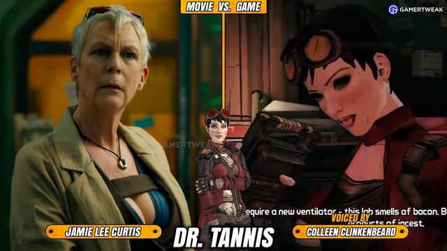 Borderlands Movie Vs Game (Voice Actors Comparison)