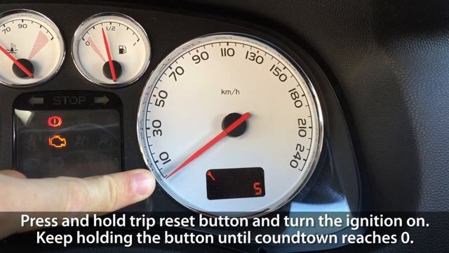 Peugeot 307 reset service spanner reminder (maintenance inspection) смотреть онлайн