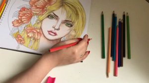 БЮДЖЕТНЫЕ КАРАНДАШИ| ПОРТРЕТ ДЕВУШКИ| недорогие цветные карандаши гамма классические