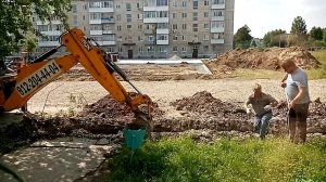 6 июля 2020 - благоустройство территорий 14,15,16 домов по ул. Октябрьская В. Синячиха