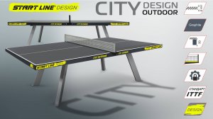 City Design Outdoor - антивандальная модель теннисного стола в эксклюзивном дизайне