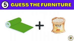 GUESS THE FURNITURE BY EMOJI | RIDDLES | PUZZLE GAME | BRAINTEASERS | V-28