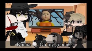 Resident Evil 8 reacts to Squid Game Trailer! | Original | (ft. Nemesis) | Gacha Club