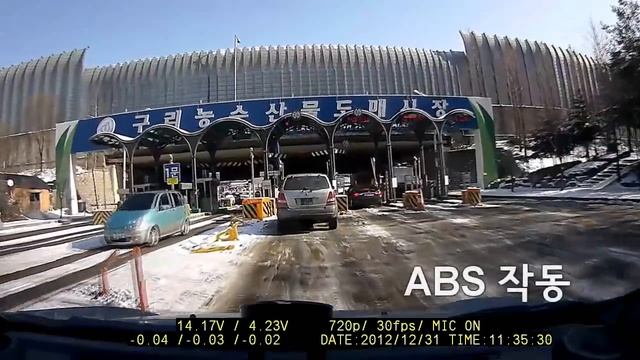 쉐보레 스파크 (chevrolet SPARK) 빙판길 ABS 작동 смотреть онлайн