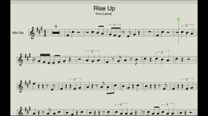 Yves Larock - Rise Up  (Sheet music for Saxophone Alto) House music for Sax