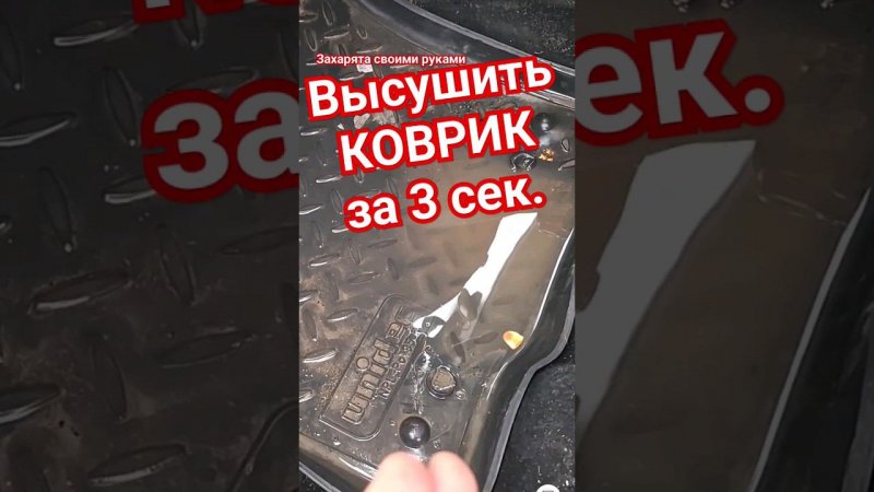 Как высушить коврик быстро?! #захарята #максзахаров #своимируками