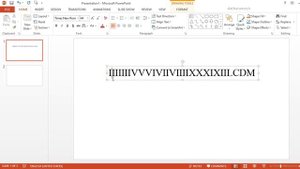 How to Insert Roman Numbers In PowerPoint