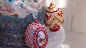 Пасхальные яйца из бисера. Сувениры к Пасхе своими руками. Бисероплетение. DIY