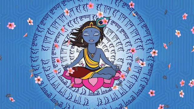 Hare Krishna Hare Rama Meditation || Peaceful Krishna Dhun | Krishna Mahamantra 108 Times смотреть онлайн