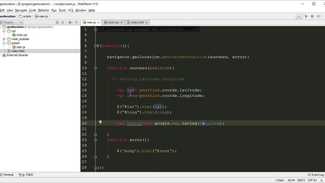 HTML5 API Geolocation Tutorials Google Map