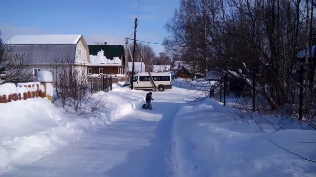 Катание Степана на ватрушке Семёном смотреть онлайн