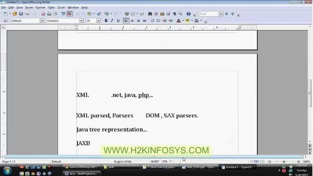 Java Struts | JAXB | Java API FOr Xml Binding | JXB Frame work | Java Tutorial by h2Kinfosys