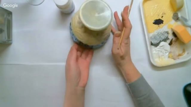 Бесплатный мастер-класс "Кубок для королевы" роспись, имитация слоновой кости. смотреть онлайн