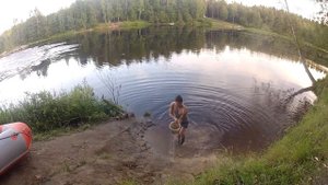 Активный отдых в Карелии. Походная Баня. река Шуя.