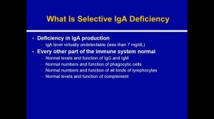 Selective IgA Deficiency