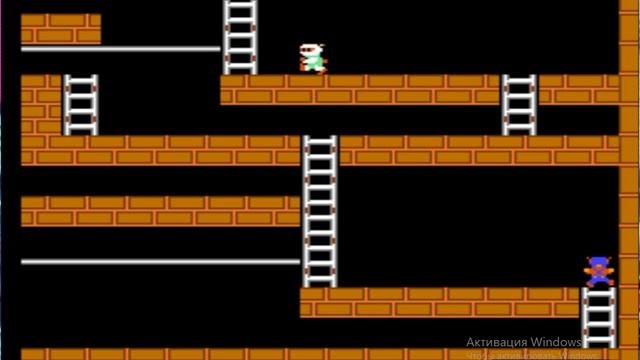 Lode Runner. 1 уровень прохождение!!!