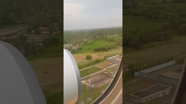 Landing at Colombo Bandaranaike International Airport, Sri Lanka Scenic beauty