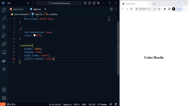 Animated Profile Card UI Design using Html & CSS | CSS Card Hover ...