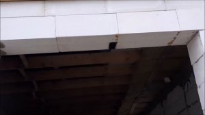 Оконные четверти из газобетона.