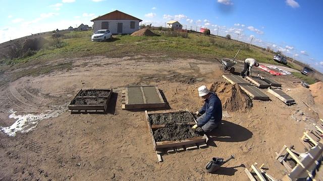 Заливка ленты под забор и куда деть остатки бетона смотреть онлайн