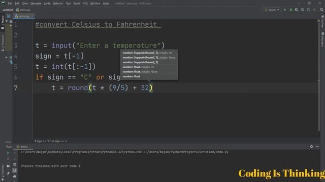 Python - Temperature Converter Tutorial (Celsius to Fahrenheit And Vice Versa)