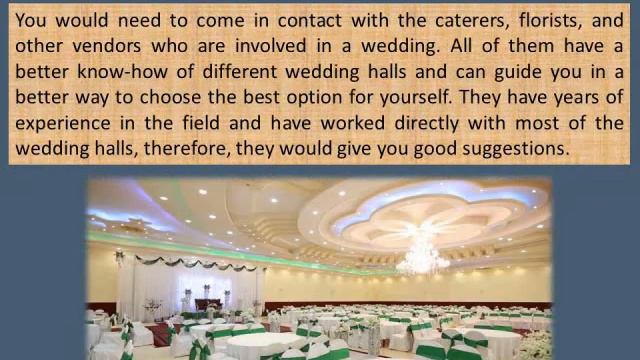 Tips To Choose A Remarkable Wedding Hall смотреть онлайн