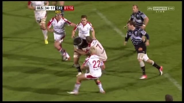 Ulster v Castres Castres Olympique HEC 12/10/2012 Ruan Pienaar Try смотреть онлайн