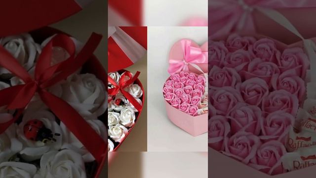 Сердце с мыльными розами #подароклюбимой #подароклюбимойдевушке #букетмосква #цветымосква #розы