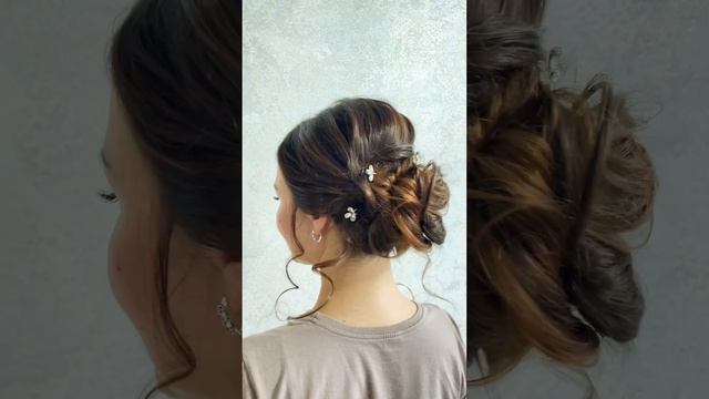 #краснодар свадебный пучек. Низкий пучек #hairstyle