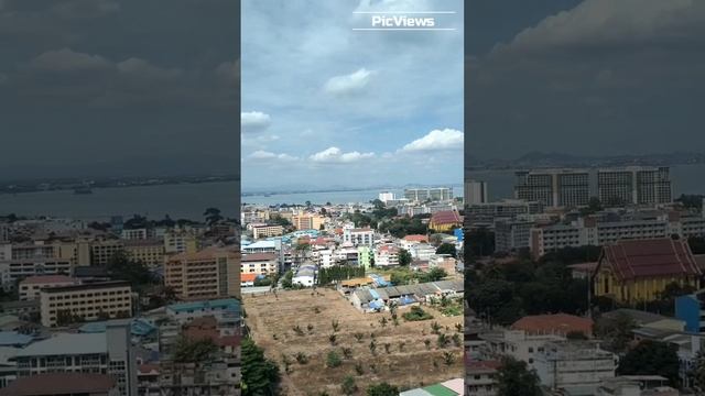 Таиланд. Паттайя. Как выглядит город Паттайя с высоты. Сезон в Таиланде декабрь 2023. Обстановка