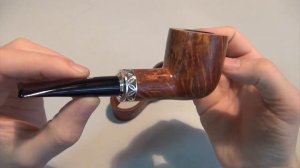 Курительная трубка Rinaldo Egea 05 Natural Double Silver Billiard