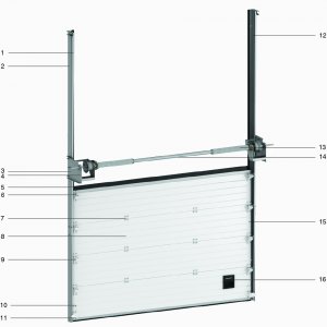 Со стороны улицы установили секционные ворота.mp4