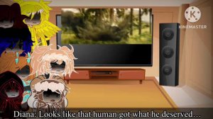 Kaiju Females react to Kong Vs Helicopters (Gacha Club)