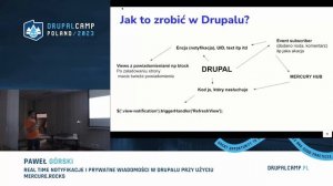 Real time notyfikacje i prywatne wiadomości w Drupalu przy użyciu Mercure.rocks - Paweł Górski