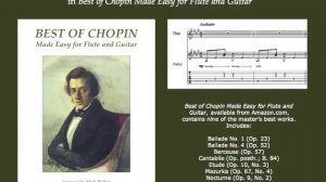 Chopin's "Berceuse" for flute and guitar