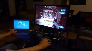 Gaming on a Macbook Air over Thunderbolt (Borderlands 2)