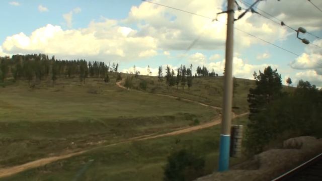 Улан-Удэ вид из окна поезда